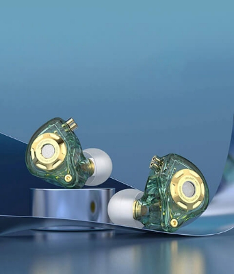 Picture of TRN MT1 Pro Professional Hi-Fi Dynamic Driver In-Ear Monitor Earphone - Green