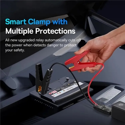 Picture of Baseus Super Energy Alpha Series Jump Starter 600A Portable Compact Car Emergency Start Power 6000mAh Battery - Black