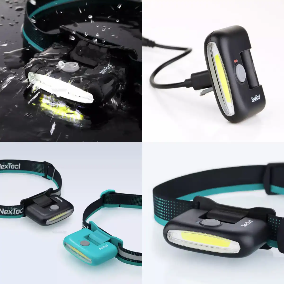 Picture of NexTool Multi Functional HeadLamp with Accessories (NE20004) Price in Bangladesh - Black