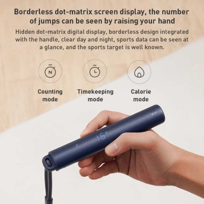 Picture of Xiaomi Mijia Smart Skipping Jump Rope Digital Counter With Apps Control - Black