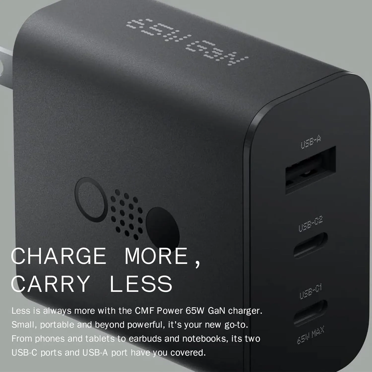 Picture of CMF By Nothing 65W GaN Charger Three Port - Black
