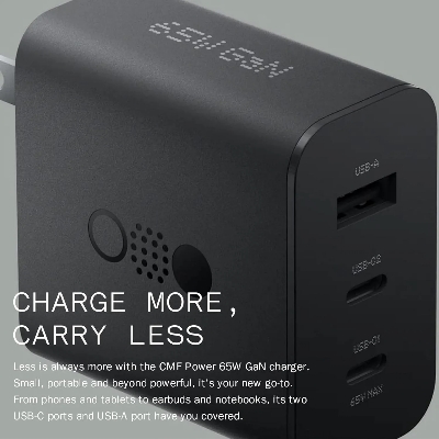 Picture of CMF By Nothing 65W GaN Charger Three Port - Black