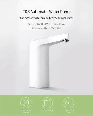 Picture of Xiaomi XiaoLang TDS Automatic Water Pump Rechargeable Electric Dispenser - White