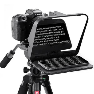 Picture of ULANZI RT02 Universal Teleprompter for Camera, Tablet, Smartphone with Remote Control - Black