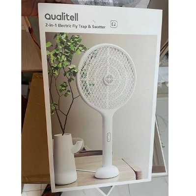 Picture of Xiaomi Qualitell E2 Electric Mosquito Killer Lamp Racket Fly Swatter: - White