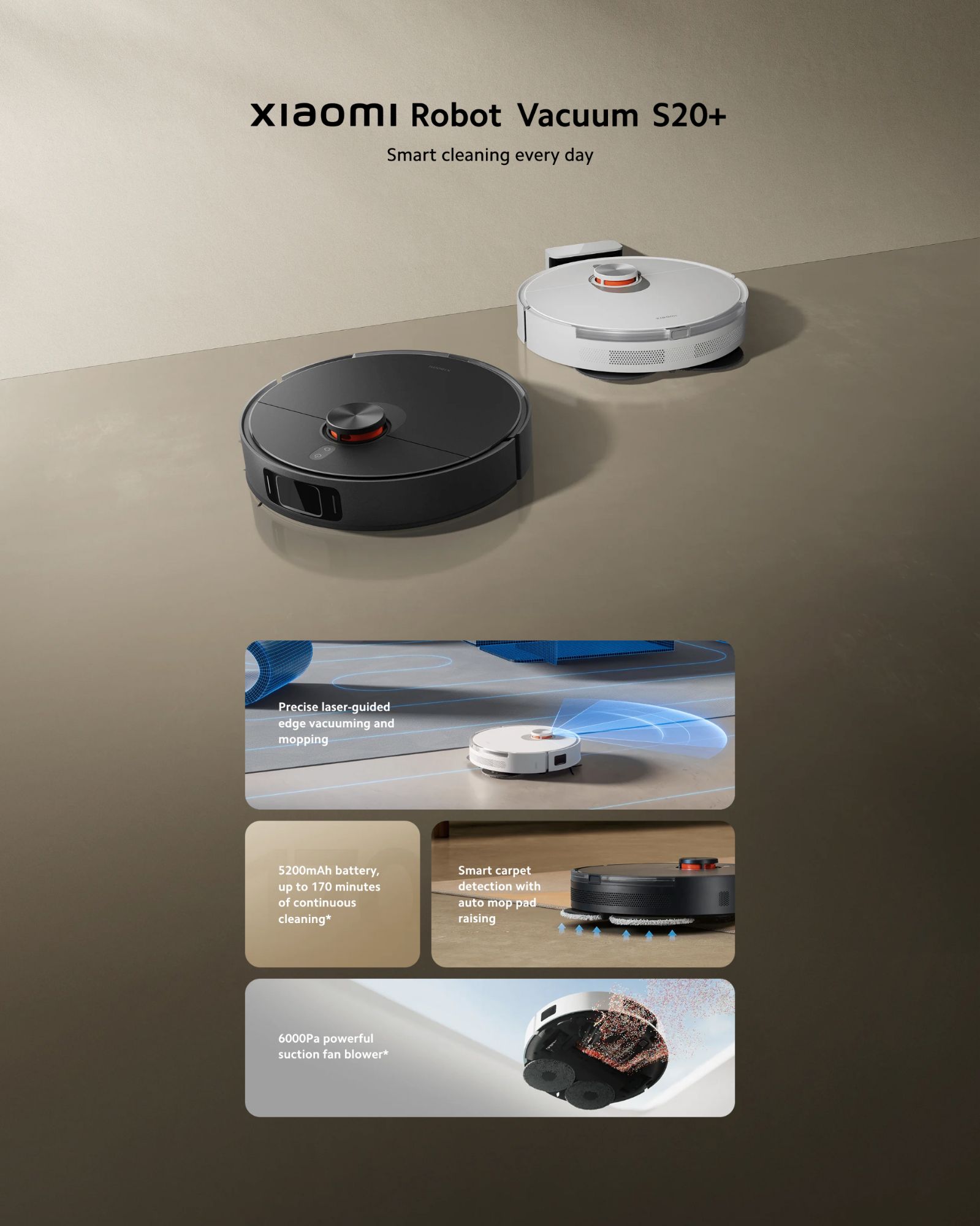 Picture of Xiaomi Robot Vacuum S20+ Black - Black