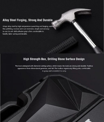 Picture of XIAOMI JIUXUN 60 in 1 ToolKit Toolbox - Black