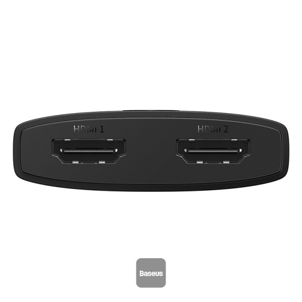 Picture of Baseus AirJoy Series 2-in-1 Bidirectional HDMI Switch with 1m Cable Cluster Black - Black