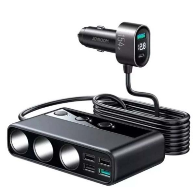 Picture of JOYROOM JR-CL06 154W Multi-Port Car Cigarette Lighter Car Charger - Black