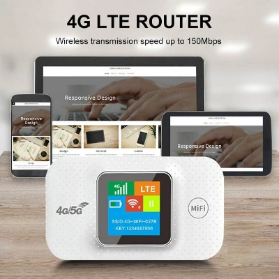 Picture of MF 687 4G/5G poket rawter and wireless wifi router(1 year replacement warranty ) - White