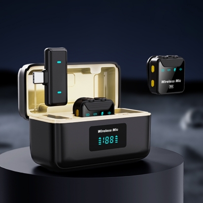 Picture of SX23 Noise-Canceling Mini Wireless Lavalier Microphone - Black