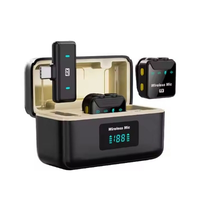 Picture of SX23 Noise-Canceling Mini Wireless Lavalier Microphone - Black