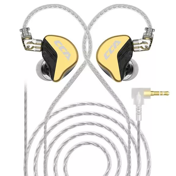 Picture of CCA CRA+ 10MM PATENTED ULTRA-THIN DIAPHRAGM DYNAMIC DRIVER IEMS - Yellow