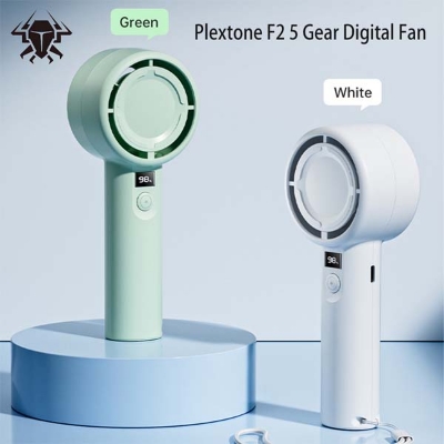 Picture of Plextone F2 Portable Handheld Turbo Fan With Display - White