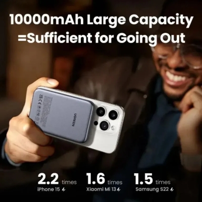 Picture of UGREEN PB561 Magnetic Wireless MagSafe 10000mAh 20W Power Bank - Black