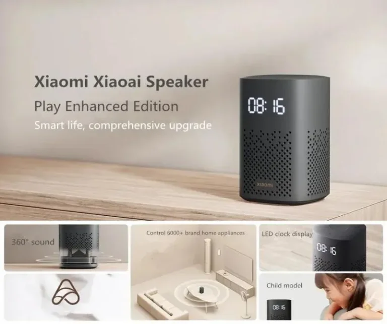 Picture of Xiaomi XiaoAi Speaker Enhanced Edition with LED Digital Clock IR Remote - Black