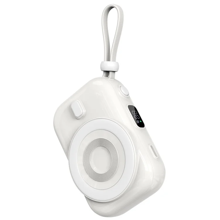 Picture of WiWU Wi-P041 Hanging Wireless Powerbank With Type-C Cable 10000mAh - White