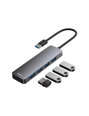Picture of Baseus HUB 4-Port UltraJoy USB to 4 USB 3.0 - Silver