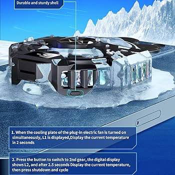 Picture of P60 Semiconductor Refrigeration Magnetic Radiator for Mobile Phone and Tablet MAGNETIC MOBILE PHONE FLAT RADIATOR COOLING - Black