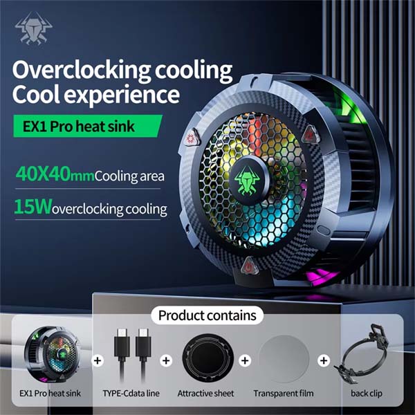 Picture of PLEXTONE EX1 Pro Mobile Phone Tablet Radiator

(1 year replacement warranty) - Black