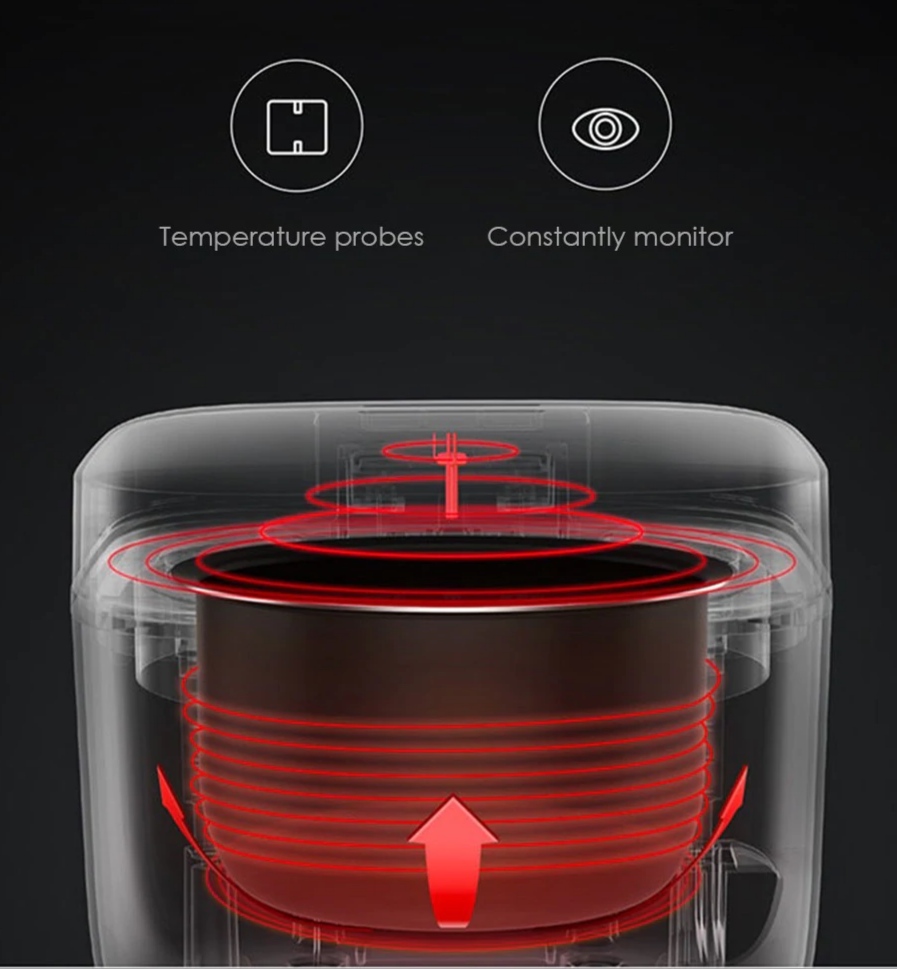 Picture of Xiaomi Mijia Smart Electric Rice Cooker App Contral Auromatic LED Display Non Stick Rice Cooker 1.6L- White

(1 year replacement warranty) - White