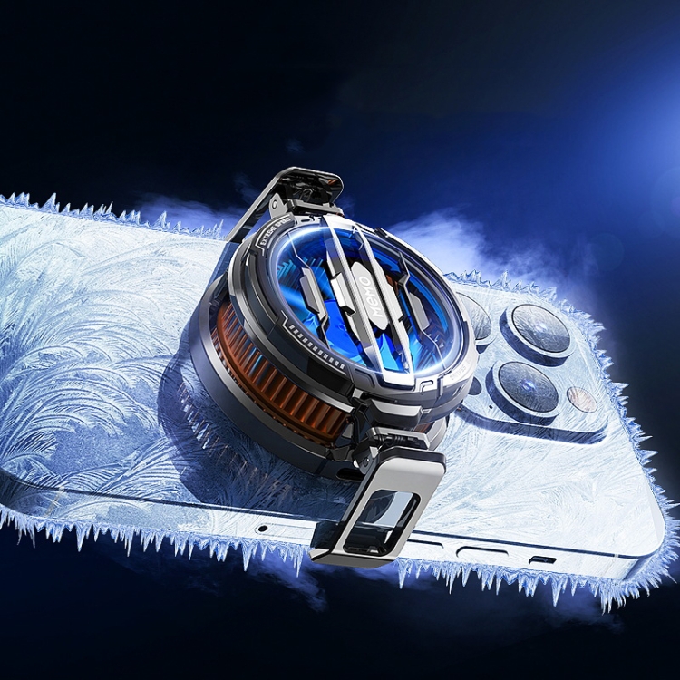 Picture of MEMO CX07 Magnetic Universal Mobile Phone Cooler Semiconductor Cooling Back Clip Phone Radiator(Black)(1 year replacement warranty) - Black