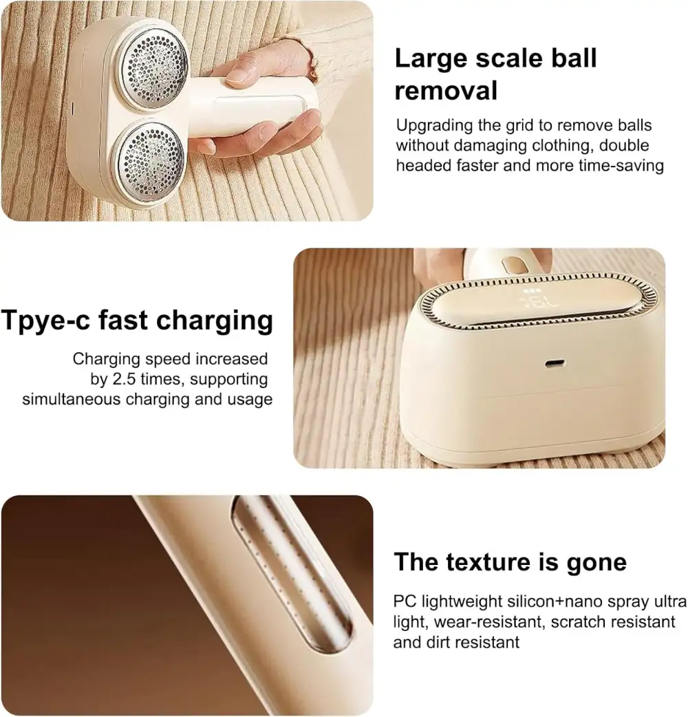 Picture of RTAKO Q12 Electric Lint Remover(1 year replacement warranty) - Gold