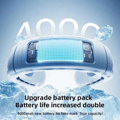 Picture of RTAKO GBF001 4000mah Ice Breeze Neck Hanging Fan(1 year replacement warranty) - White