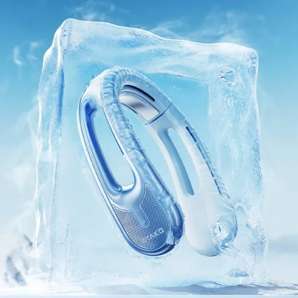 Picture of RTAKO GBF001 4000mah Ice Breeze Neck Hanging Fan(1 year replacement warranty) - White