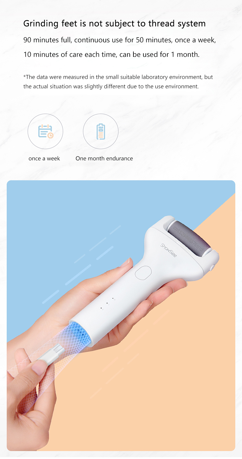 Picture of XIAOMI SHOWSEE B1-W ELECTRIC FOOT FILE VACUUM CALLUS REMOVER

(1 year replacement warranty) - White