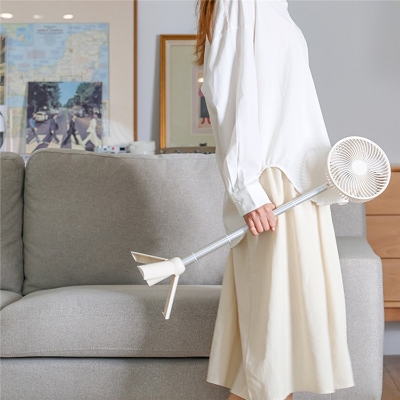 Picture of AZEADA PD-F27 Multipurpose Summer Cooler Desktop Fan with Tripod Stand(1 year replacement warranty) - White