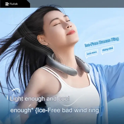 Picture of RTAKO BP939 Air-Freeze Neck Hanging Fan(1 year replacement warranty) - White