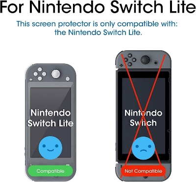 Picture of Nintendo Switch Lite Screen Protector Tempered Glass - 9H Hardness - Blue