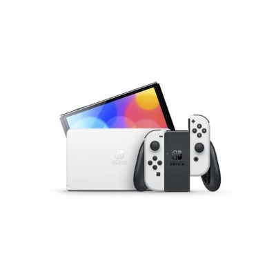 Picture of Nintendo Switch (OLED model) w/ White Joy-Con - White