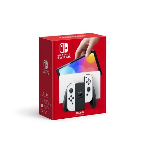 Picture of Nintendo Switch (OLED model) w/ White Joy-Con - White
