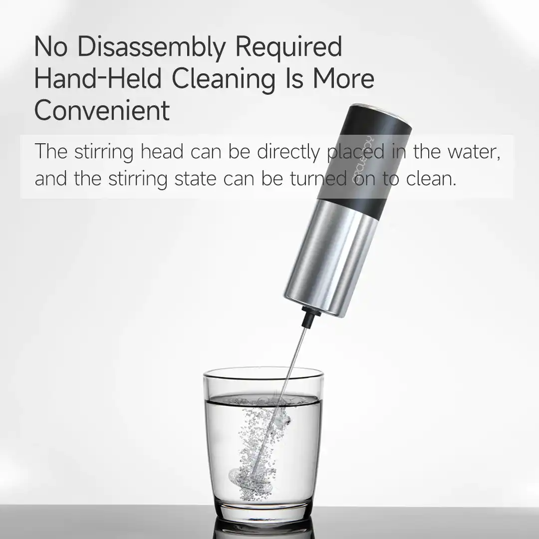 Picture of Xiaomi CIRCLE JOY Silver Knight Milk Frother Handheld Coffee & Drink Mixer - Black