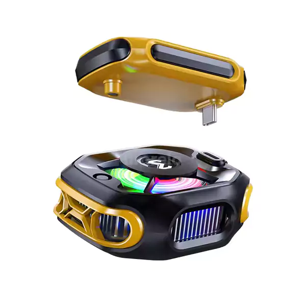 Picture of MEMO CX12 Mobile Phone Cooler Radiator with Digital Display and Battery 1 Year replacement warranty - Yellow