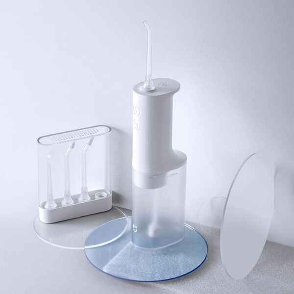 Picture of Xiaomi Mijia Portable Oral Irrigator Dental Teeth Whitening Flosser bucal tooth Cleaner waterpulse Water Thread For Teeth (MEO701) - White