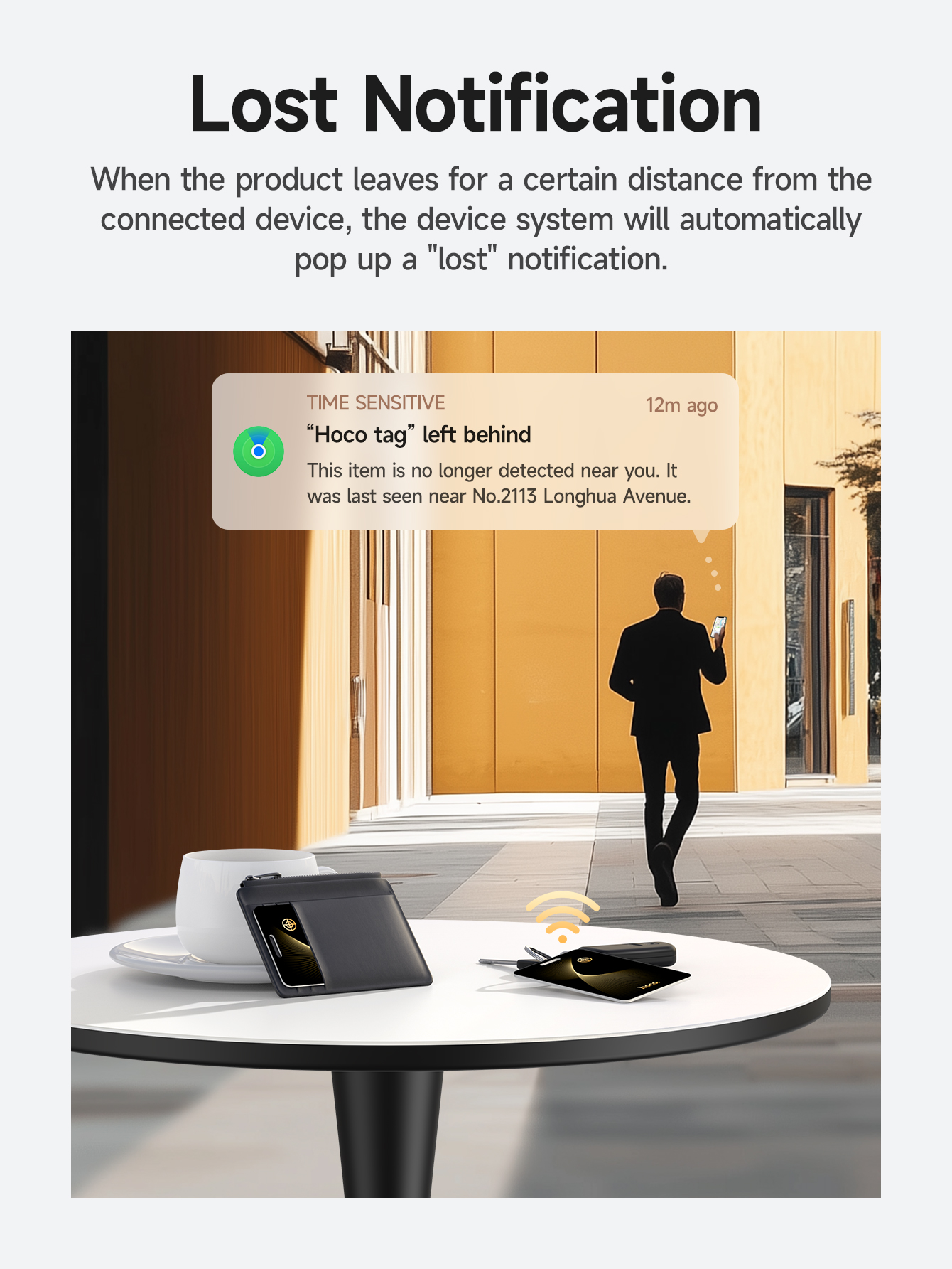 Picture of HOCO E92 Smart Tag Find My Anti-Lost Device - Black