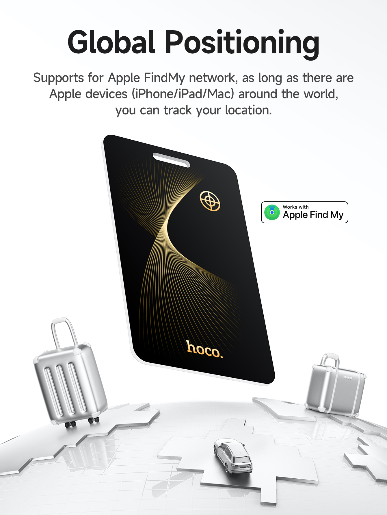 Picture of HOCO E92 Smart Tag Find My Anti-Lost Device - Black