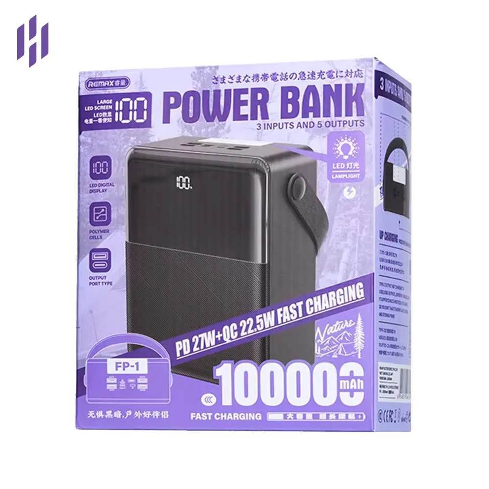 Picture of Remax FP-1 100,000mAh 27W+22.5W Power Bank - Black