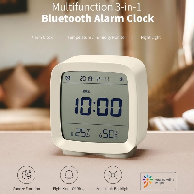 Picture of Xiaomi Youpin Qingping Mijia Bluetooth Alarm Clock Alarm Clock Temperature - White