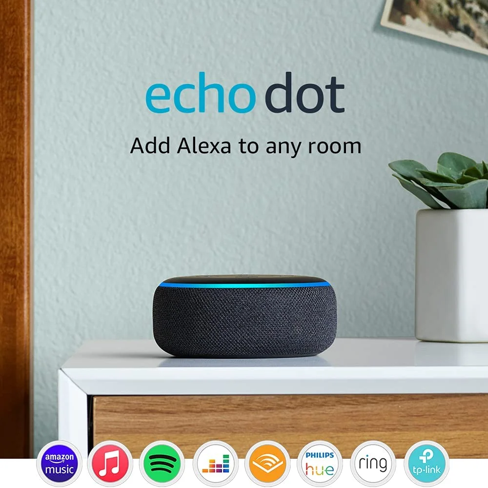 Picture of Smart Electronics
Amazon Echo Dot (3rd Gen) Smart speakerAmazon Echo Dot (3rd Gen) Smart speaker
Amazon
Amazon Echo Dot (3rd Gen) Smart speaker - Black