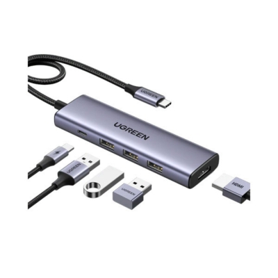 Picture of UGREEN CM511 USB-C Multifunction 5-in-1 Docking Station HUB (15596) - Silver