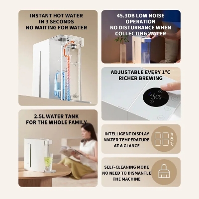 Picture of Xiaomi Mijia S2202 2.5L Instant Hot and Cold Water Dispenser - White