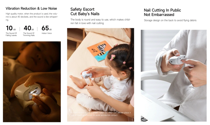 Picture of Xiaomi Seemagic Electric Automatic Nail Clipper Pro - White