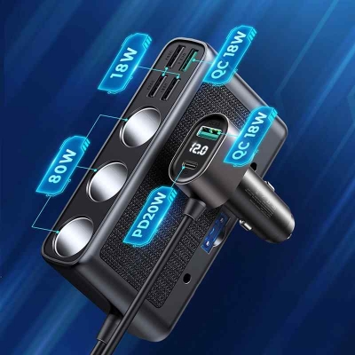 Picture of Joyroom JR-CL06 154W Multi-Port Car Charger - Black