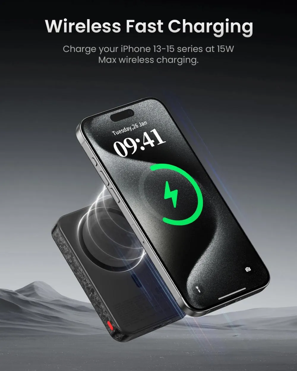 Picture of Power Bank
SHARGE
SHARGE CarbonMag 10000mAh 15W Wireless Power Bank - Black
