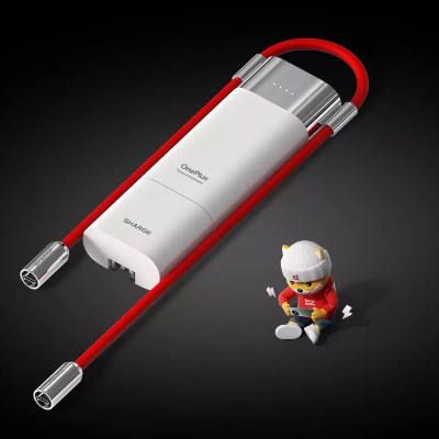 Picture of Sharge Pouch 10000mAh Power Bank 3 in 1 Portable Charger Co-Created with OnePlus POC - White