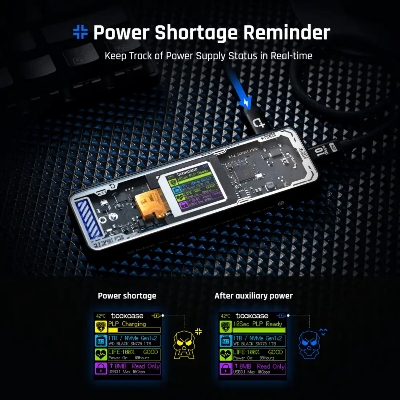 Picture of Dockcase Explorer Edition Smart M.2 NVMe SSD Enclosure Pro - Black